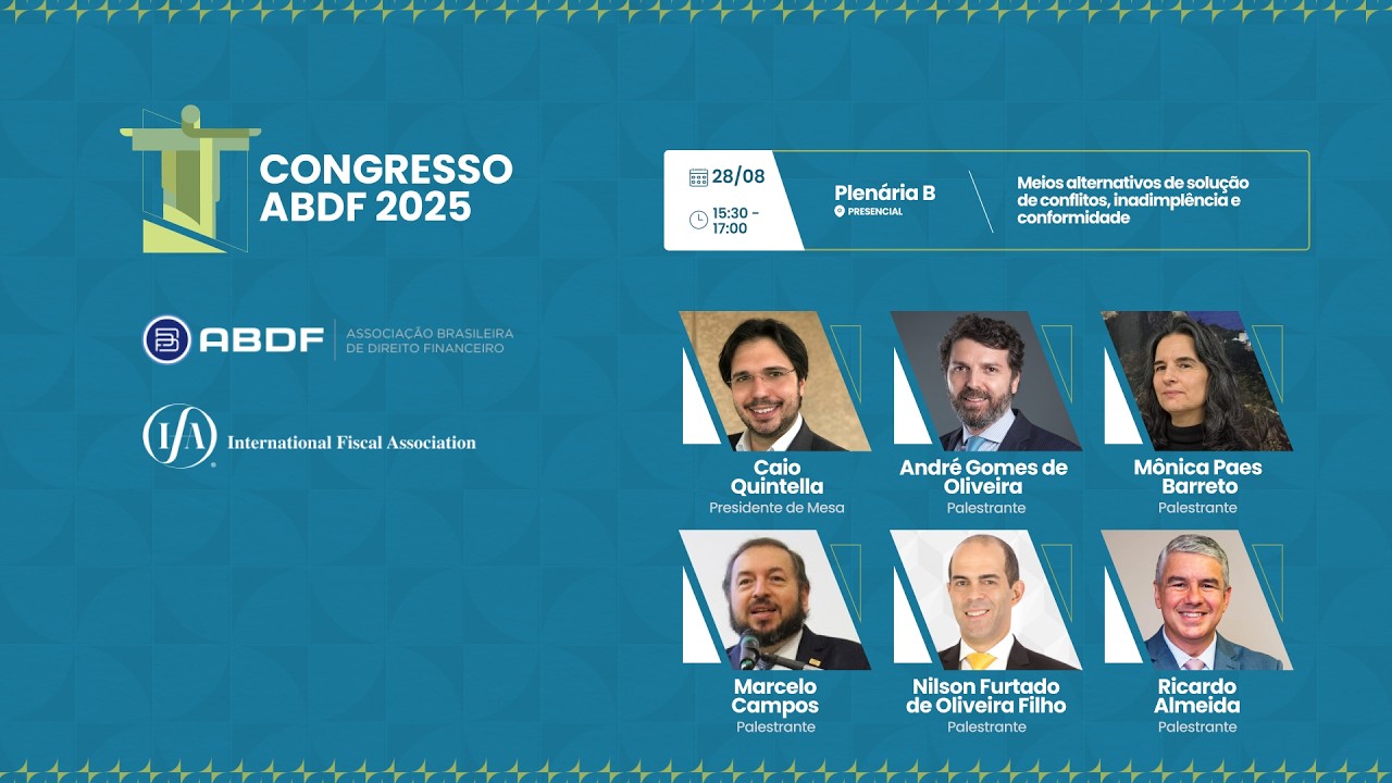 Congresso ABDF 2025 – Plenária B: Meios alternativos de solução de conflitos