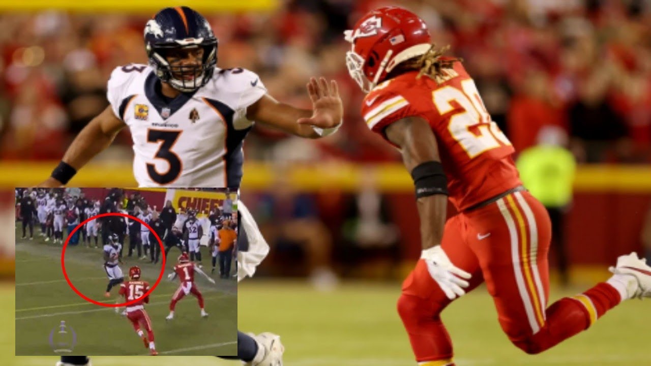 The Broncos' Damarri Mathis bizarrely tried NOT to tackle Patrick Mahomes in weird play!