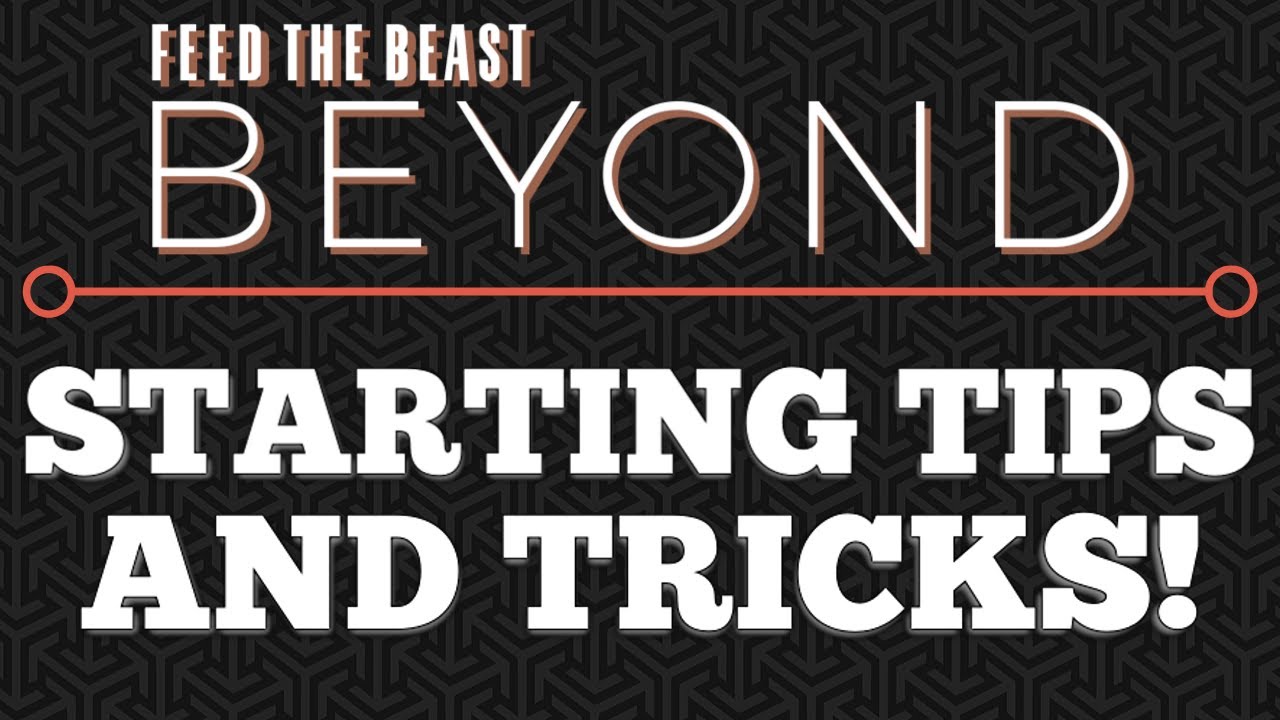 FTB Beyond Starting Tips + Tricks - FAST QUARRY!