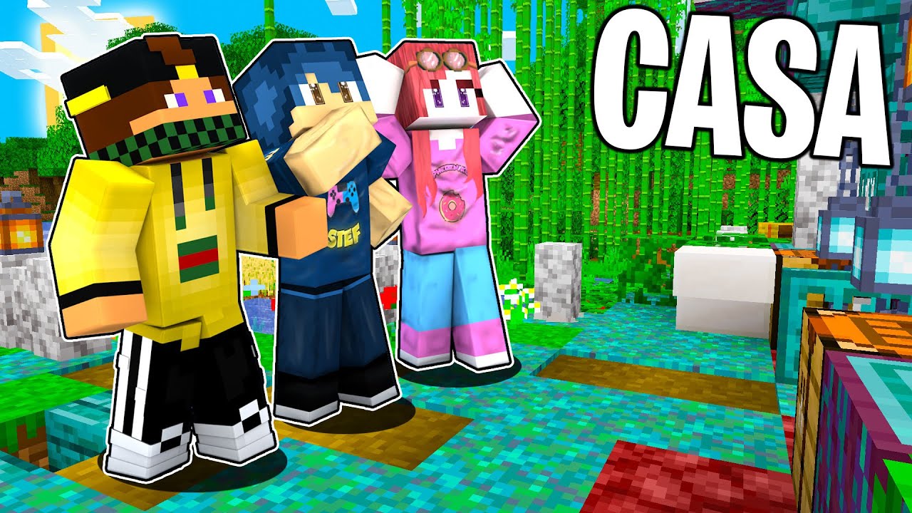 HO COSTRUITO LA NUOVA CASA DI STEF E PHERE nella BIG VANILLA Minecraft ITA