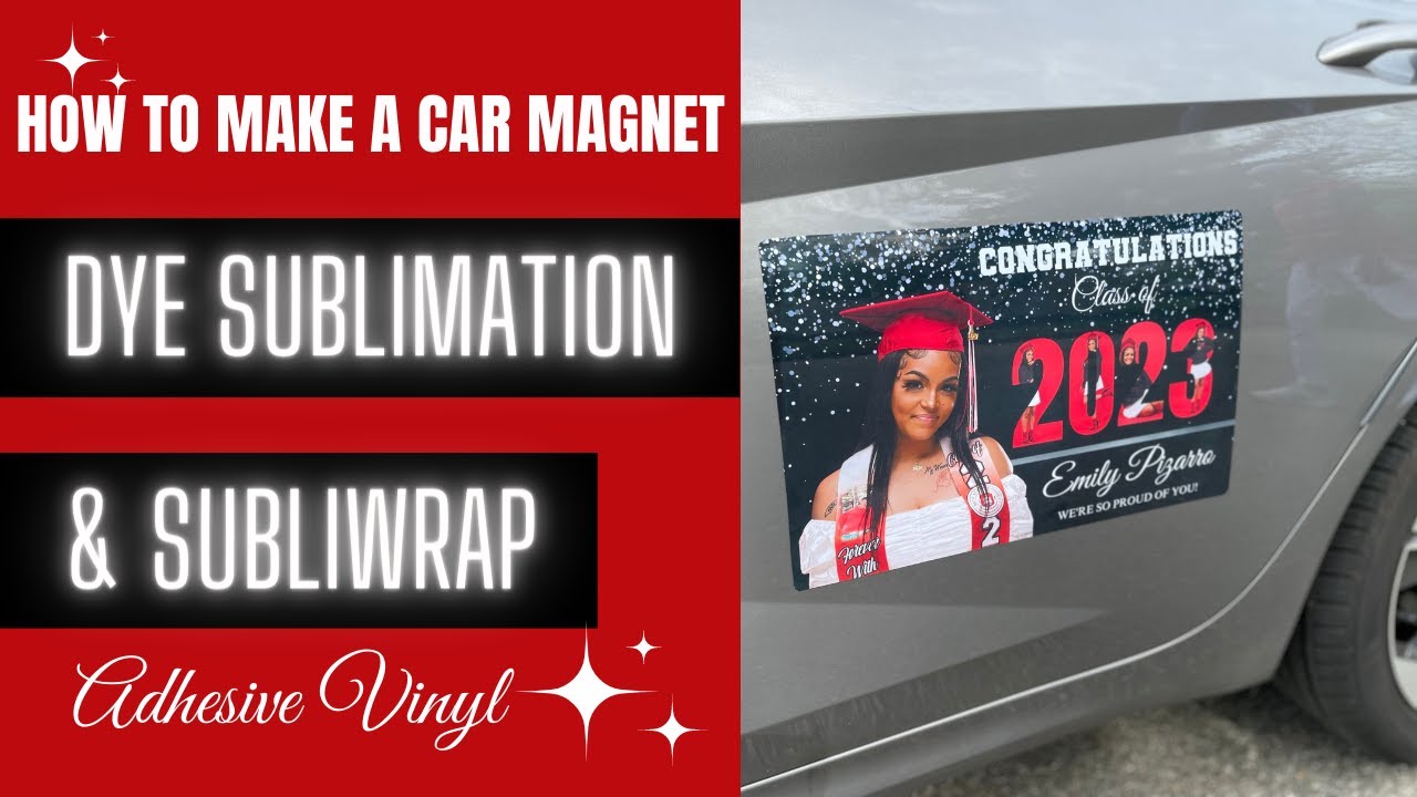 Sublimation Tutorial: Sublimation Car Magnets using Sublimation Adhesive Vinyl Sheets