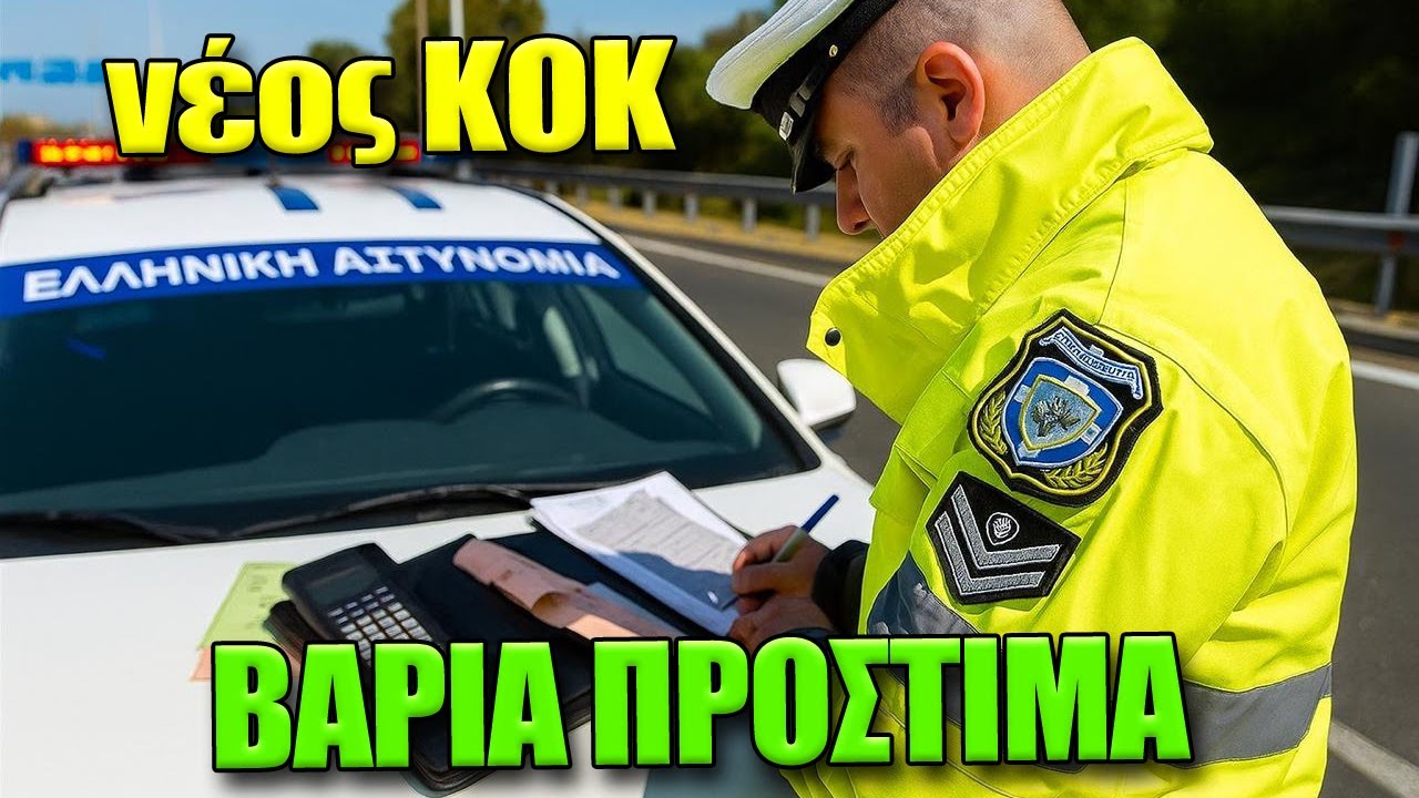 Πρόστιμα του νέου ΚΟΚ για παραβάσεις || μονόδρομος, μπουφάν, κόκκινο, κόντρες, ασθενοφόρο, κινητό...