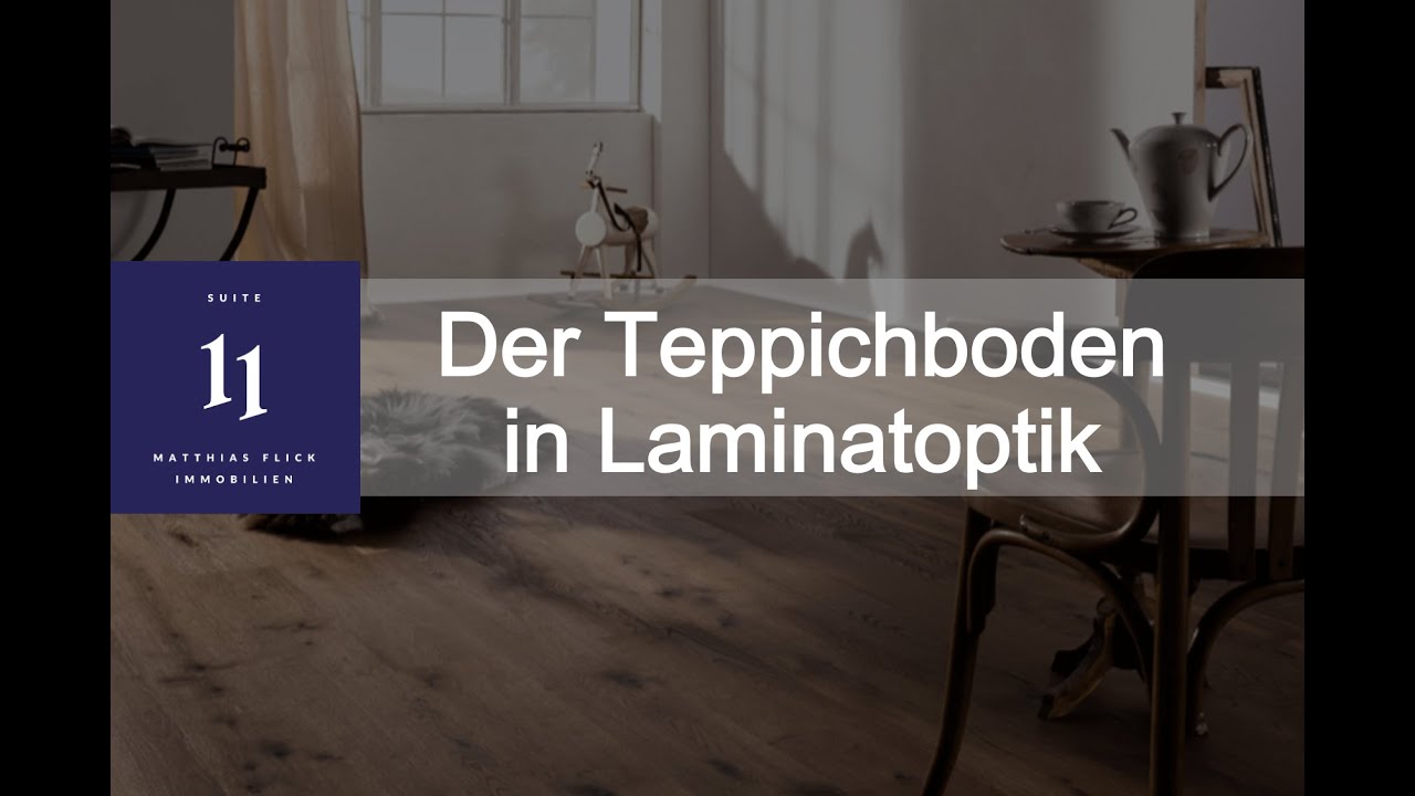 Der Teppichboden in Laminat Optik