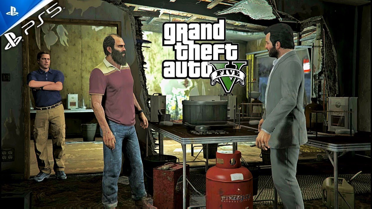 GTA 5 PS5 – Walkthrough Parte 17 | Fuga para o Deserto e Plano do Roubo ao Banco | Sem Comentários