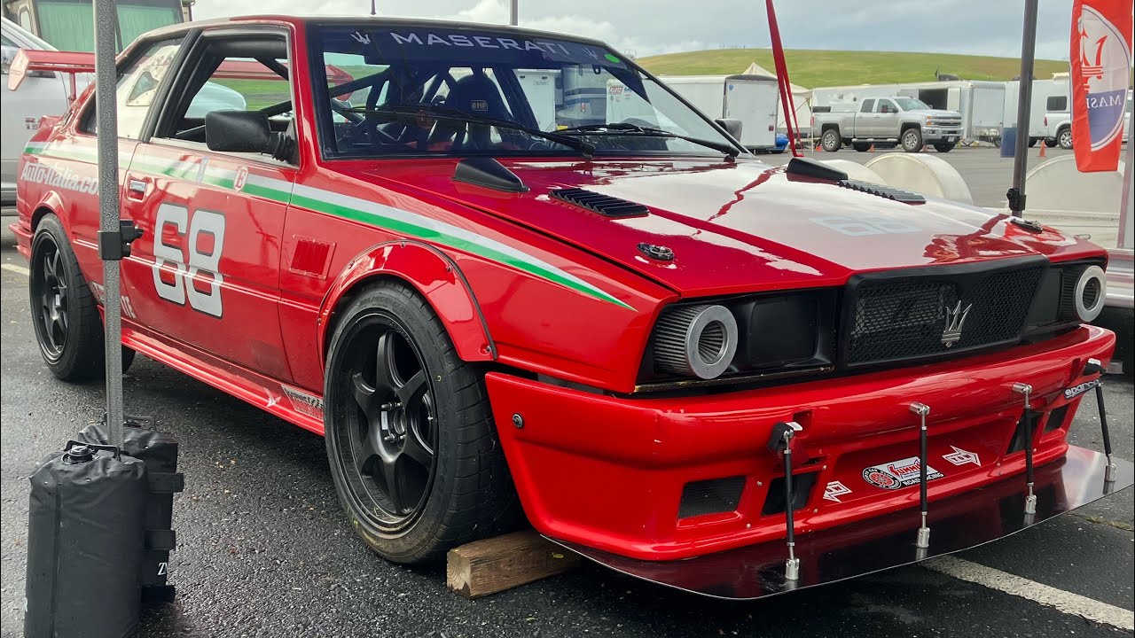 Maserati Biturbo Race Car POV Drive Thunder Hill SCCA