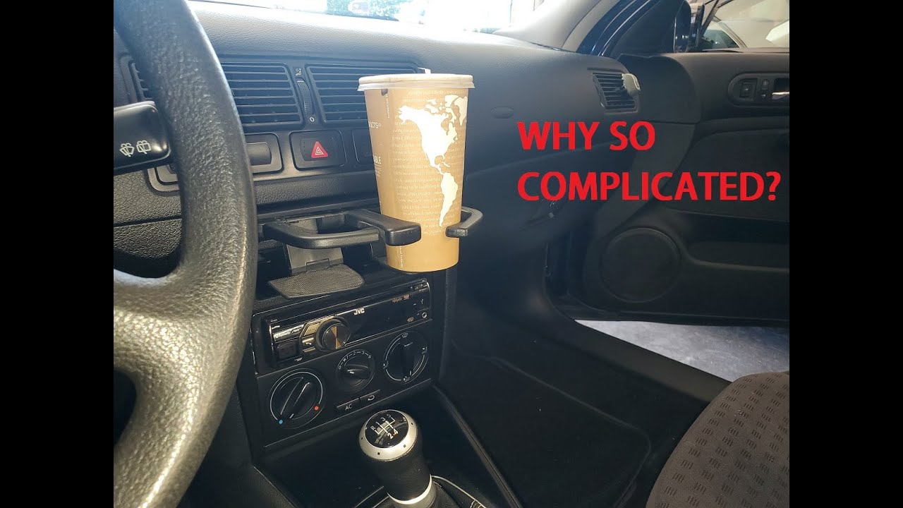 Golf IV cupholder upgrade (with aggravation)