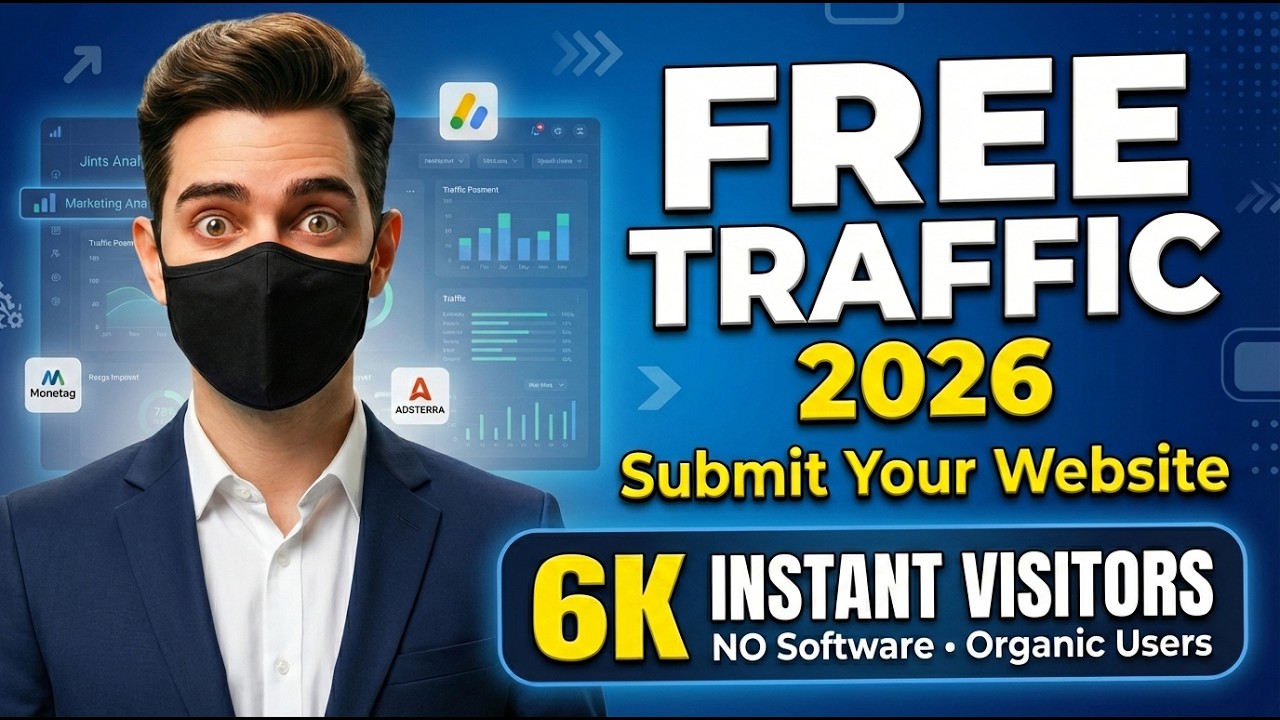 Free Website Traffic 2026 🔥 Get Real Organic Visitors From Google Without Ads (Safe Method)