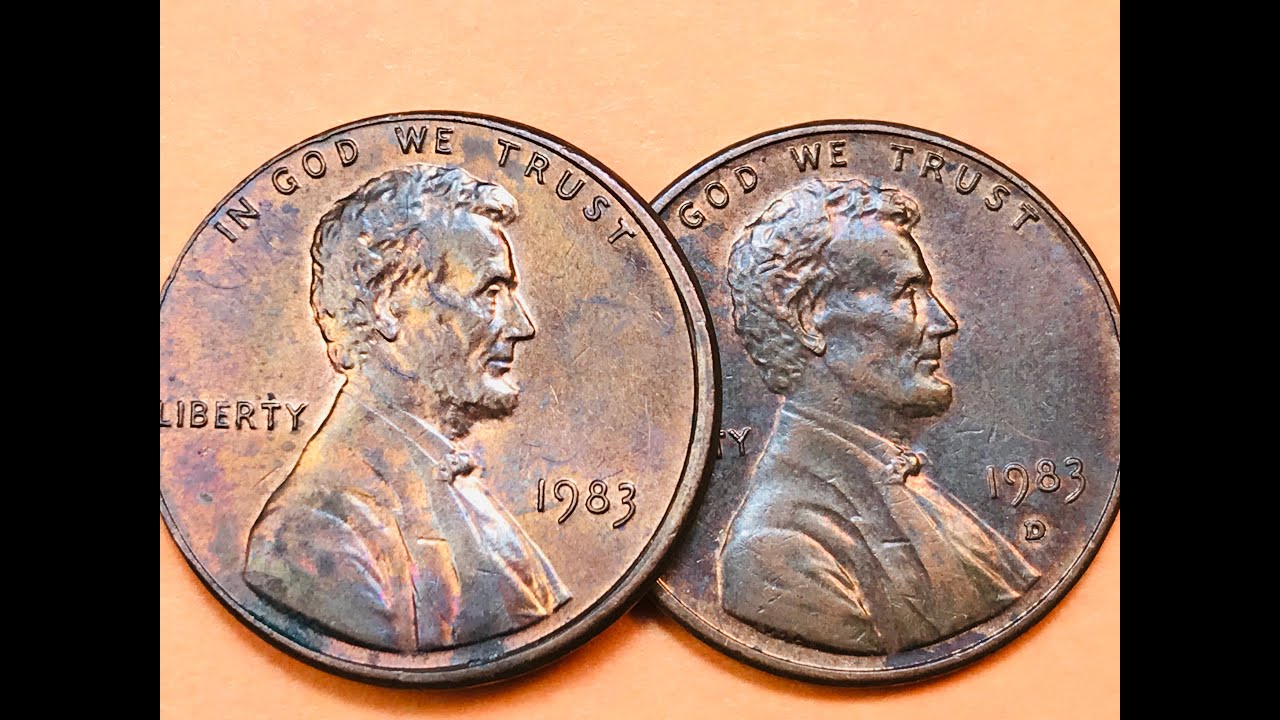 1983 US Lincoln Penny Worth Money - Doubled Die Obverse One Cent Coins