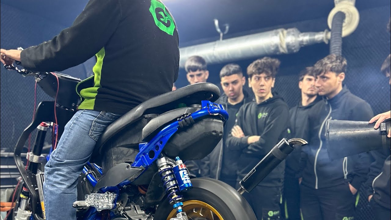 Yamaha Jog RR en Banco de Potencia