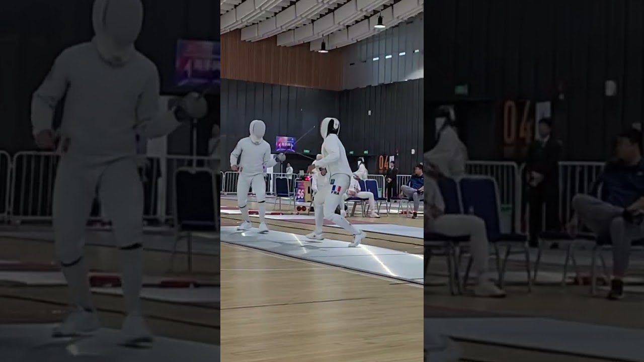 击剑比赛，胜负只在瞬间 