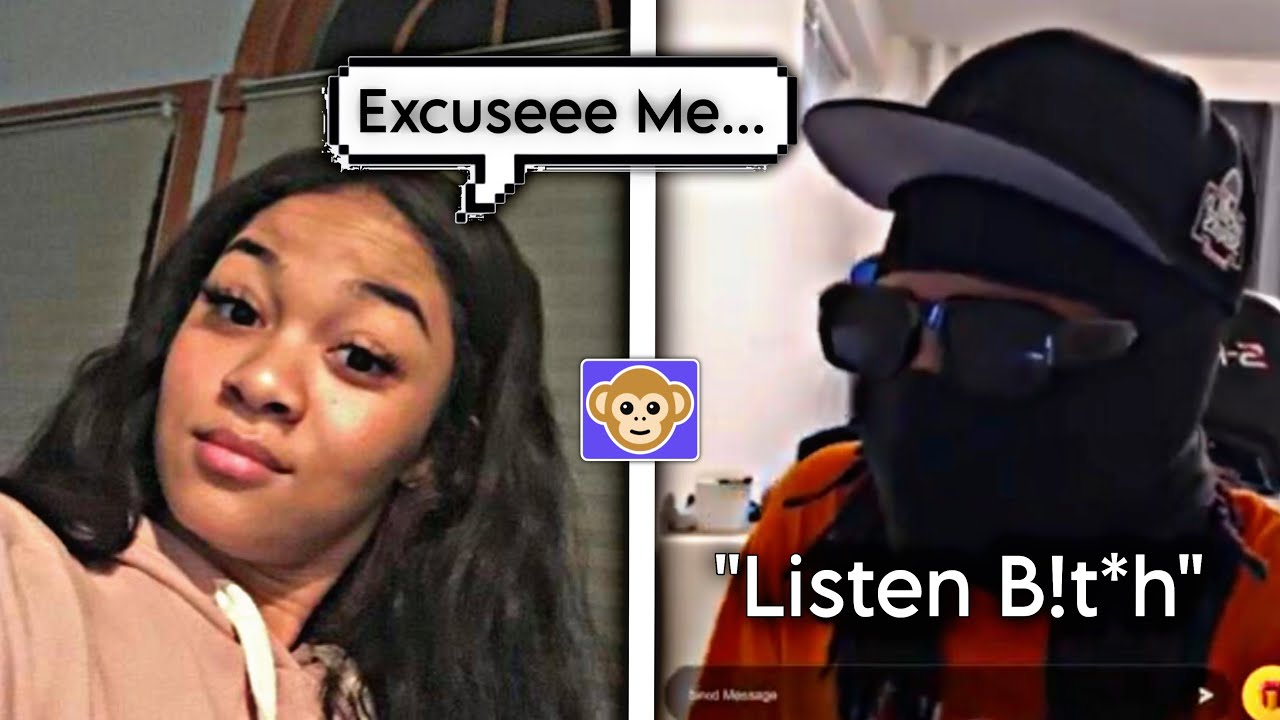 CALLING GIRLS THE "B WORD" TO GET THEIR REACTION 😂 PART 6 (MONKEY APP)