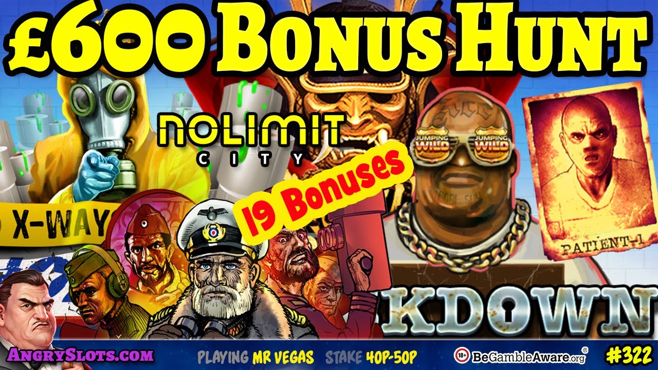 *Marathon* &pound;600 NOLIMIT CITY SLOTS BONUS HUNT - 19 bonuses - San Quentin, Book of Shadows & more