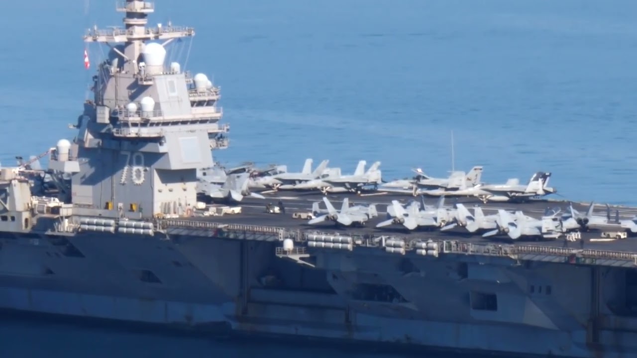 Largest US aircraft carrier leaves Greek port bound for Israel