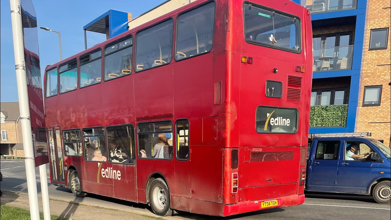 BLOWN EXHAUST/RATTLY! Redline Volvo B7TL Plaxton President 50315 Y734 TGH on Route 4A