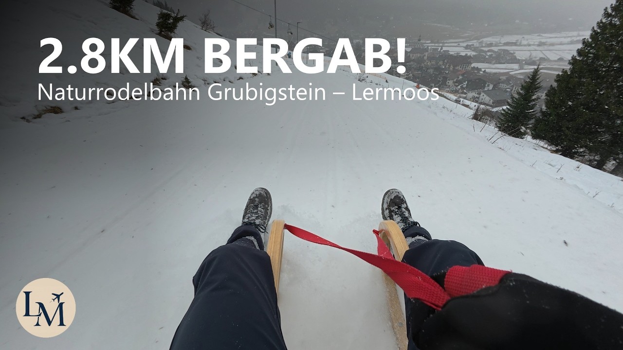 Naturrodelbahn Grubigstein Lermoos | Rodeln in Tirol mit Zugspitzblick