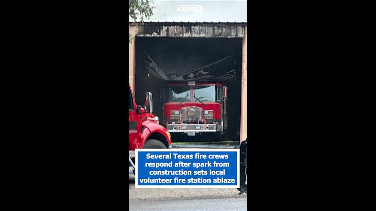 Several Texas fire departments respond after construction project sets local station ablaze