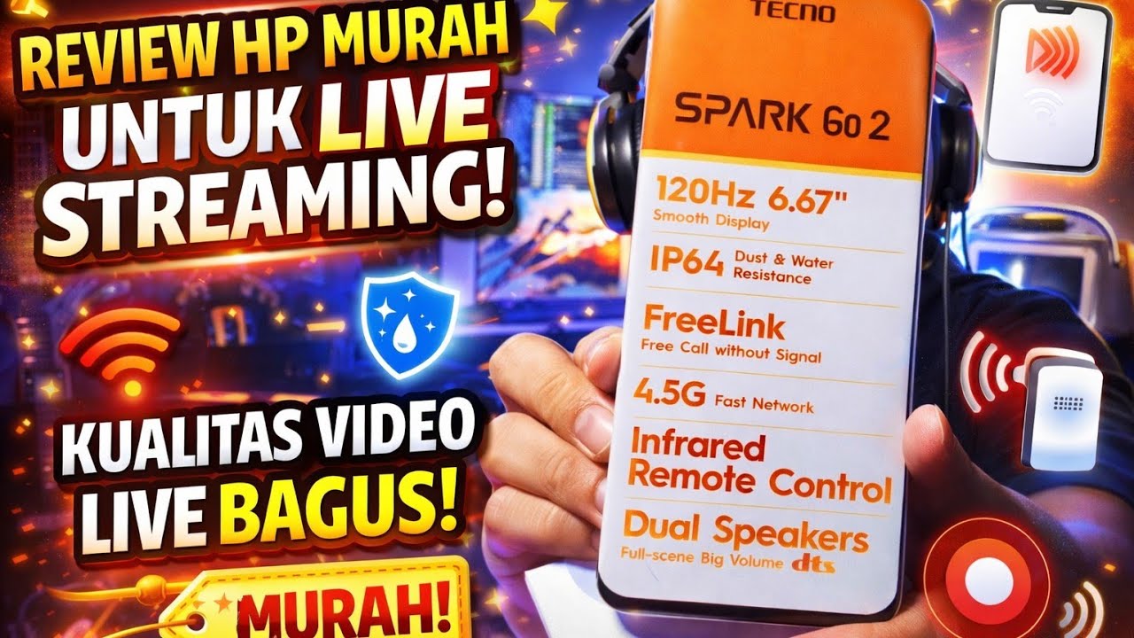 Kupas Tuntas HP Tecno Spark Go 2 Untuk Rekaman Video Live Streaming Karaoke