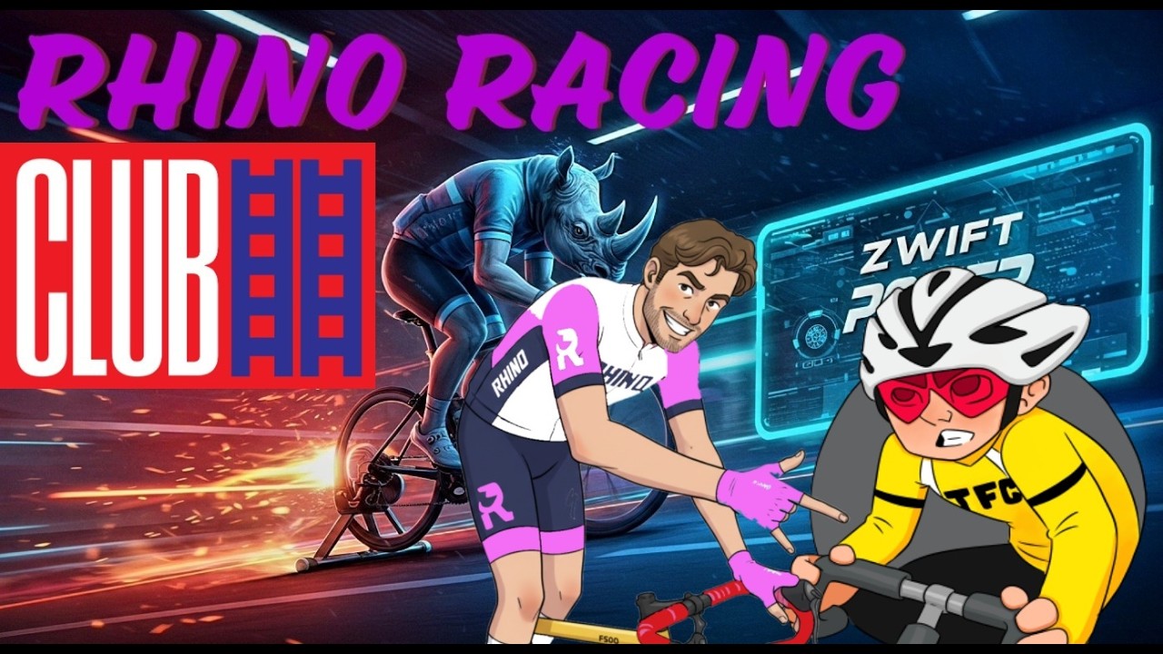 Zwift -Club Ladder 5v5 -Reckless Rhinos vs TFC Mutants -Gotham Grind Reverse -2026/02/17