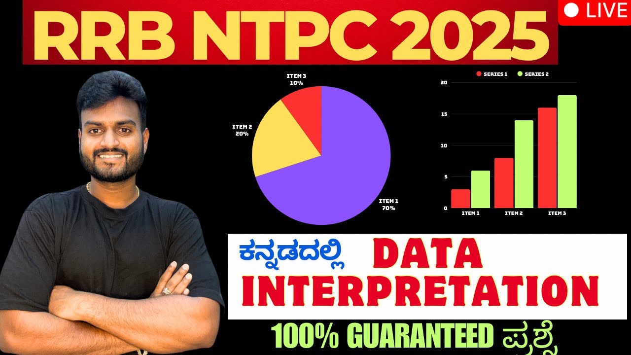 DATA INTERPRETATION FOR RRB NTPC-LAST MINUTE PREPERATION BY SUMIT SIR