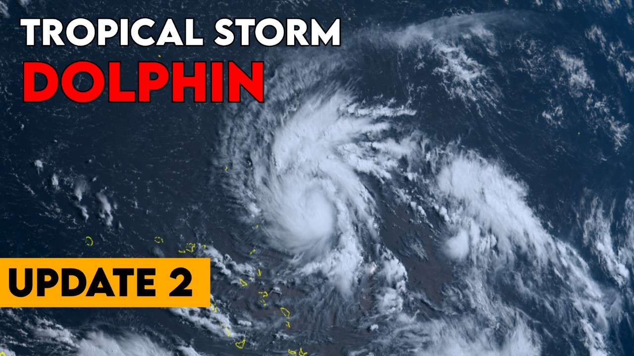 Tropical Storm Dolphin rapidly intensifying in the Western Pacific