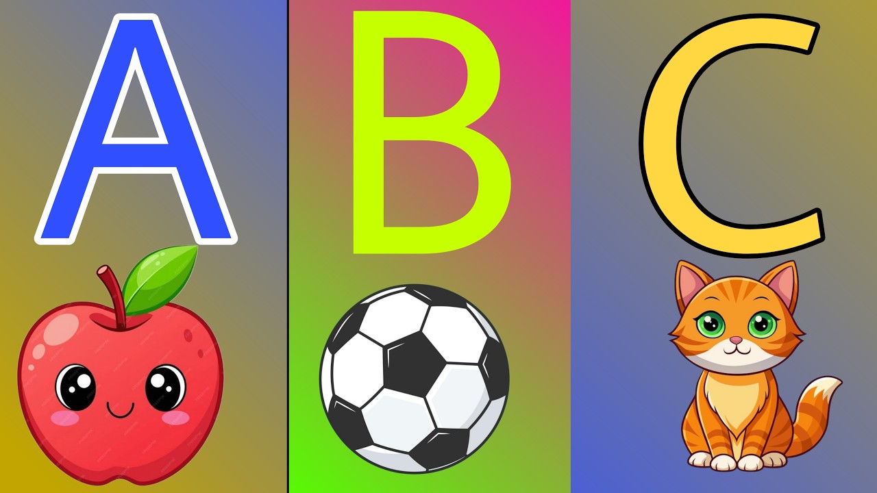 A for apple b for ball, Abcd, abcdefg, educational video for kids