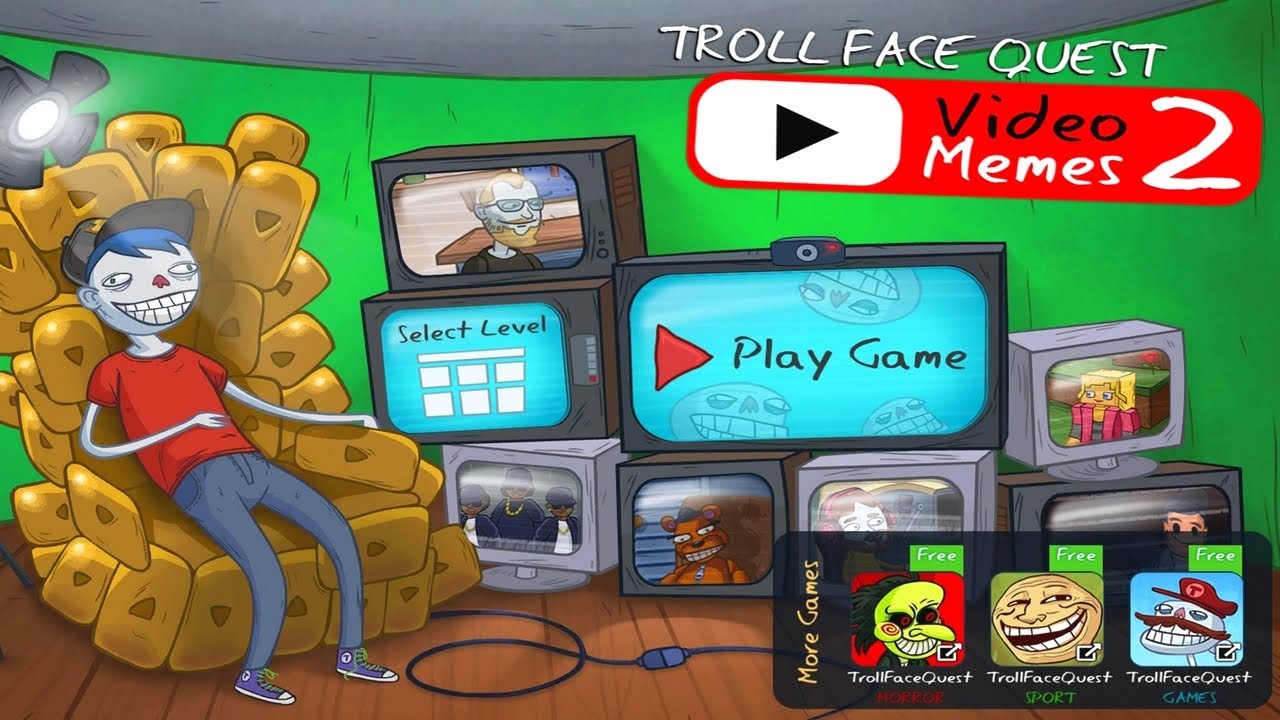 Troll Face Quest: Video Memes 2 - Gameplay Walkthrough All Levels + Secret Level (Android,iOS)