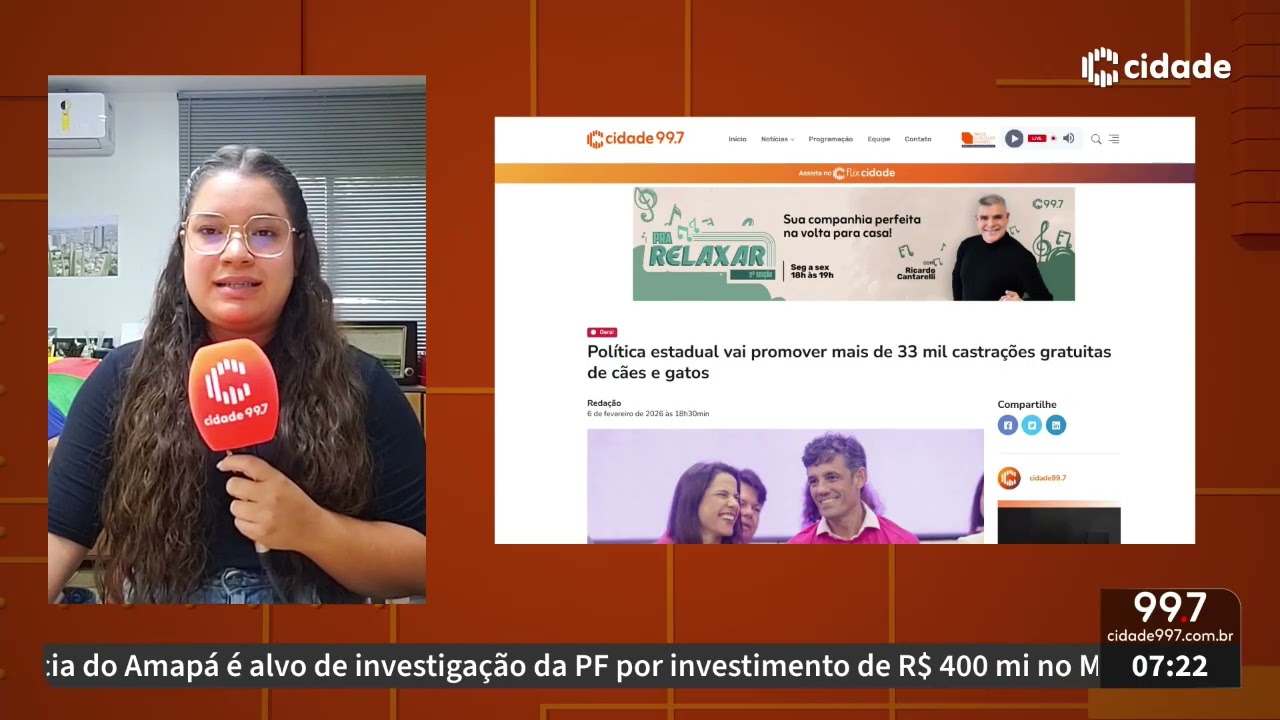 Manhã Cidade - 07.02.26 - Pernambuco vai promover mais de 33 mil castrações gratuitas