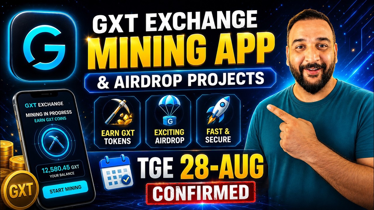 🔴 ПРЯМОЙ ЭФИР: Майнинг-приложение GXT Exchange | TGE подтвержден на 28 авг | Гайд по аирдропу