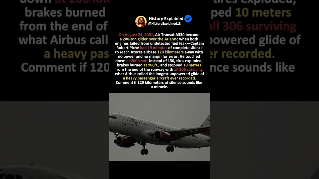 No Engines. No Electricity. No Options. One Pilot Glided 120 Kilometers and Saved 306 Lives.