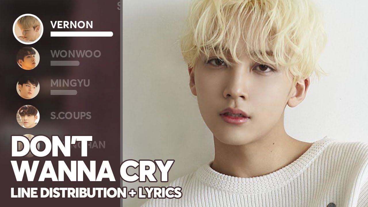 SEVENTEEN - Don't Wanna Cry (Line Distribution + Lyrics Color Coded) PATREON REQUESTED