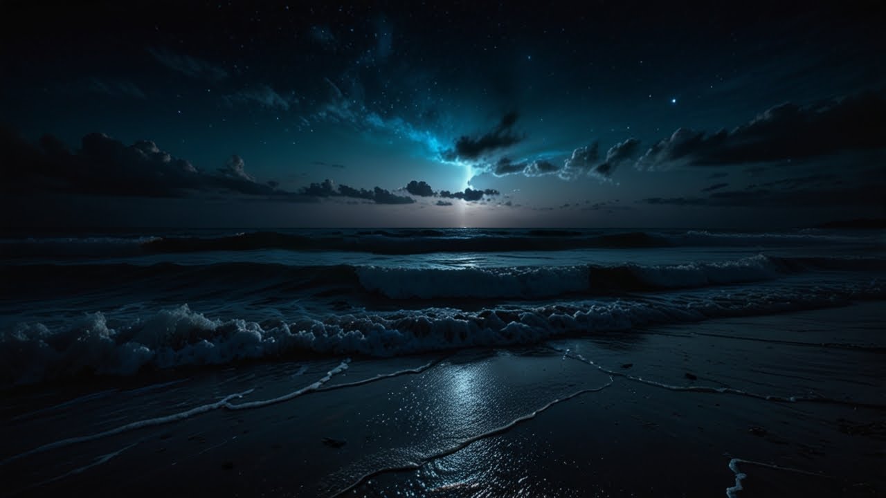 Overnight Ocean Waves for Deep Sleep – Healing Therapy to Calm the Mind and End Insomnia