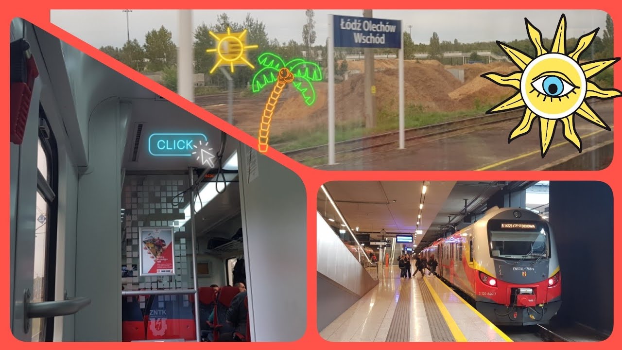 Przejazd EN57AL-1768 na odcinku Łódź Olechów Wschód - Koluszki 5.10.2022