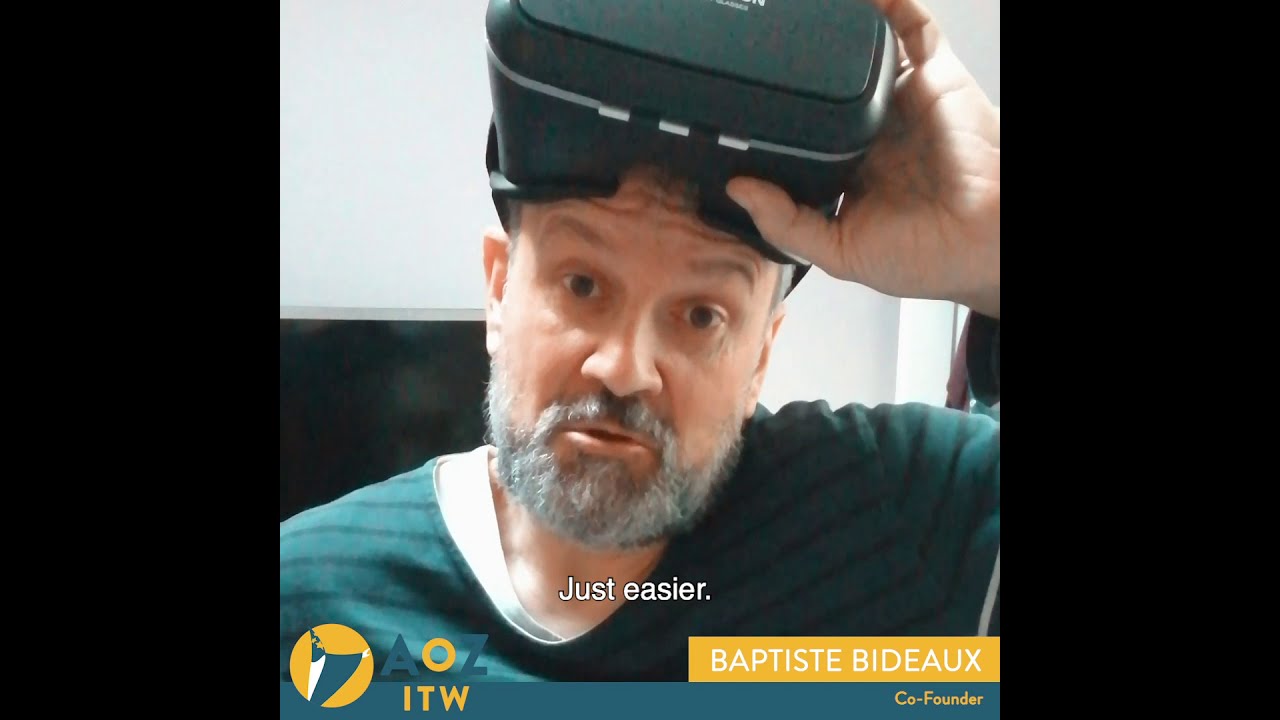 AOZ Studio presents its founders.  L'équipe se présente.