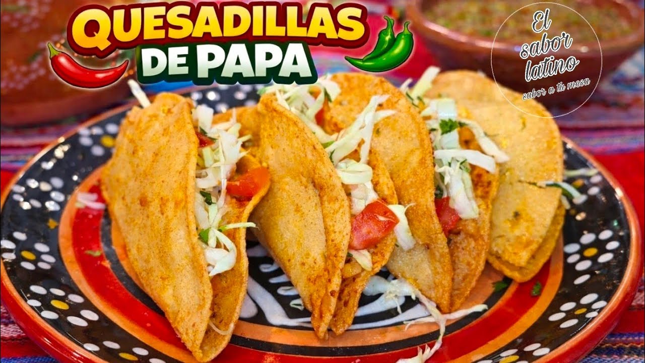 🔴 No Vas a Creer lo Ricas que Quedan Estas Quesadillas de Papa!🌮🥔 Receta Casera