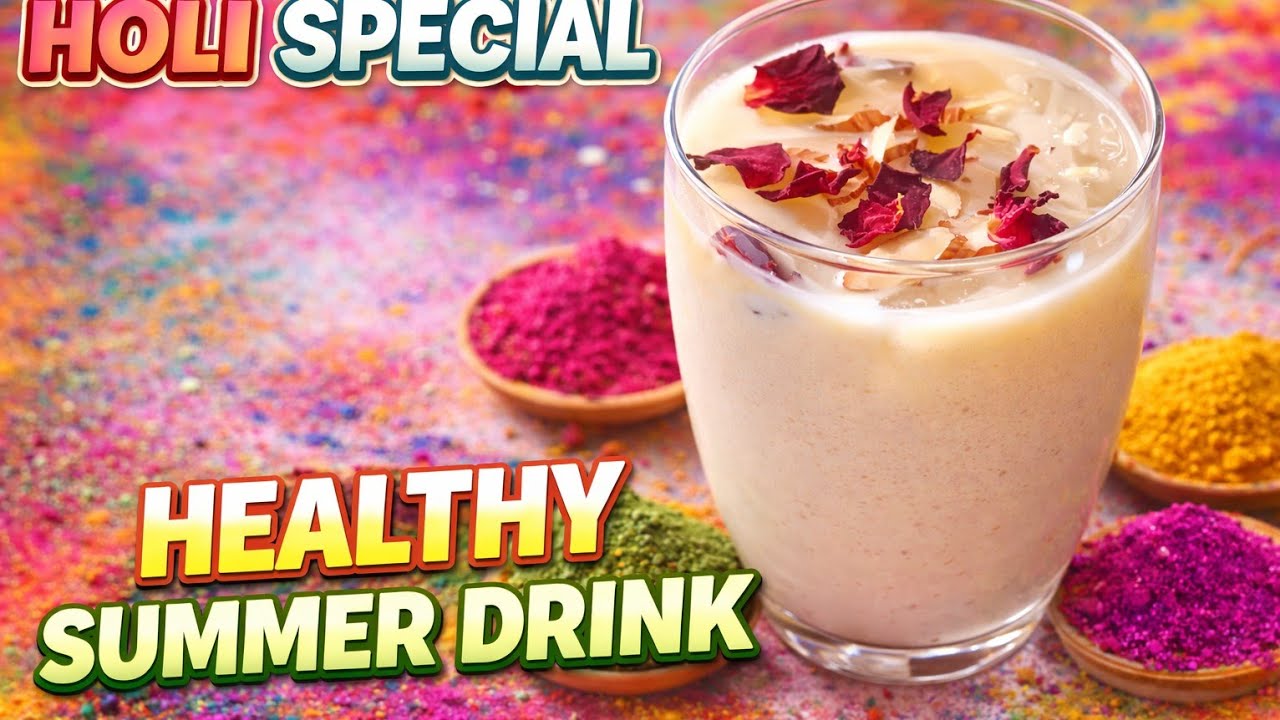 Holi Special Thandai Recipe | Summer Cooling Drink | #viral #holi #food #foodie #viralvideo #shorts