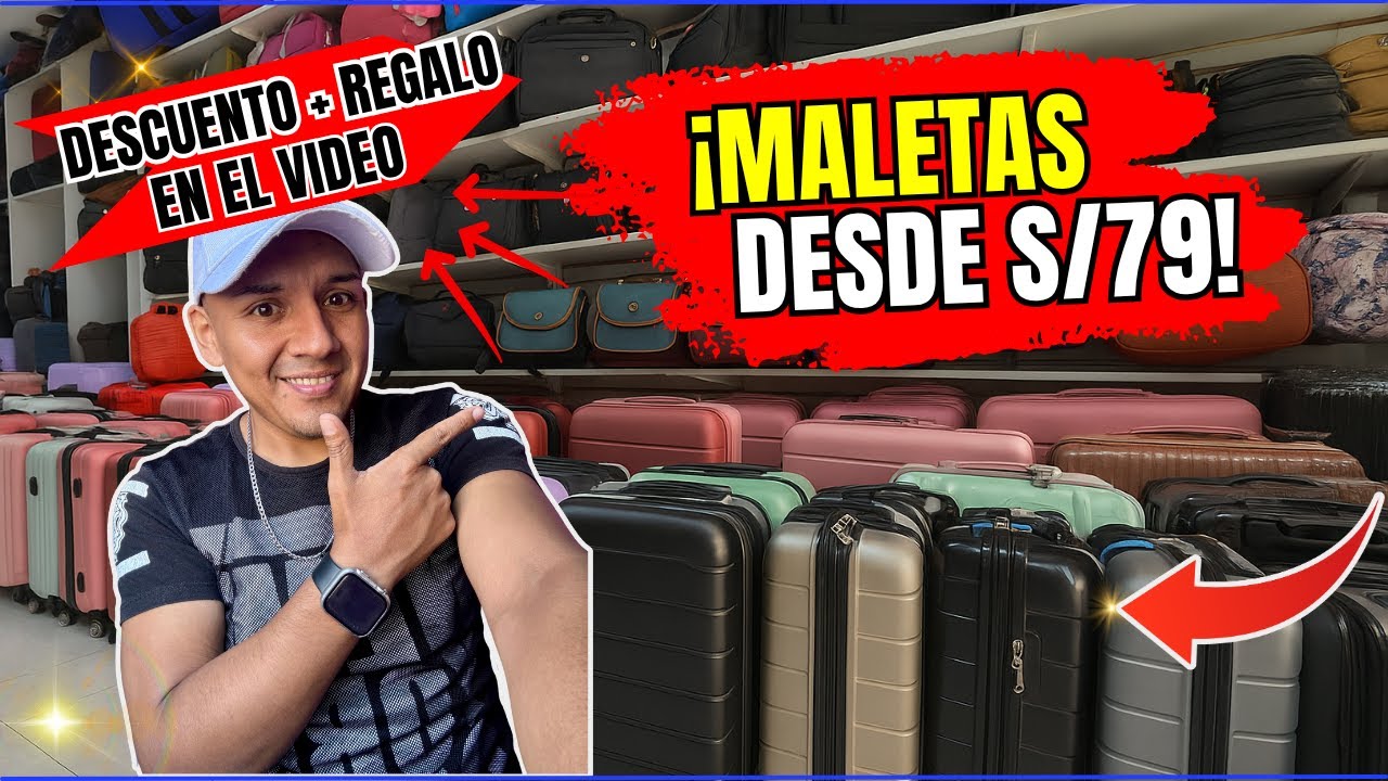 ¡Maletas desde S/79 en el Centro de Lima! | TIENDA MAMhUTT Liquidación por VIAJES ✈️🧵