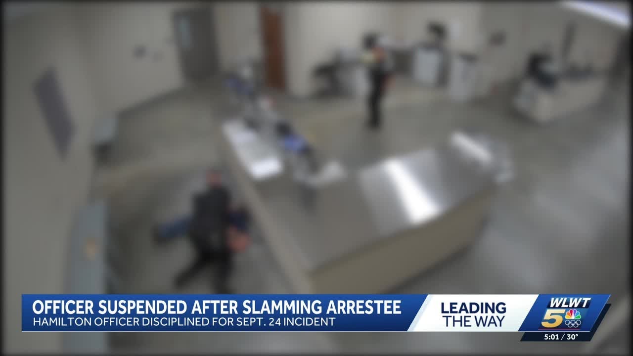 Hamilton police officer suspended after video shows suspect injured during booking
