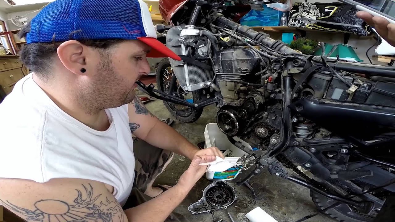 2008-2014 Kawasaki KLR650 High Output Stator & Regulator Install