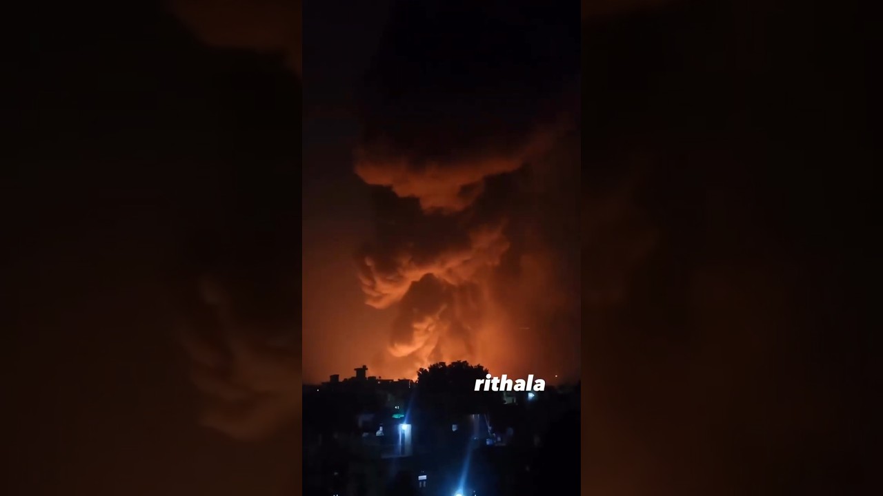 🔥 Rithala Jhuggi Fire Breaks Out in Delhi | Massive Flames in the Night Sky! #delhi #rithala #fire