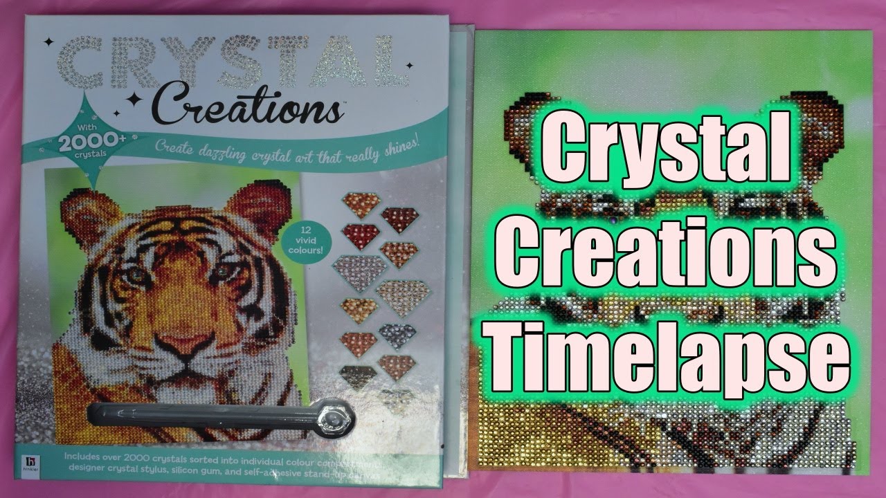 CRYSTAL CREATIONS TIGER - Diamond Painting Time Lapse