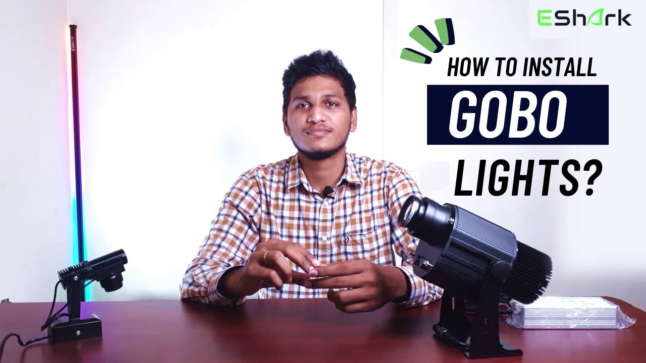 How to Install a  gobo Projector and multi gobo projector? how to set up a Logo projector?