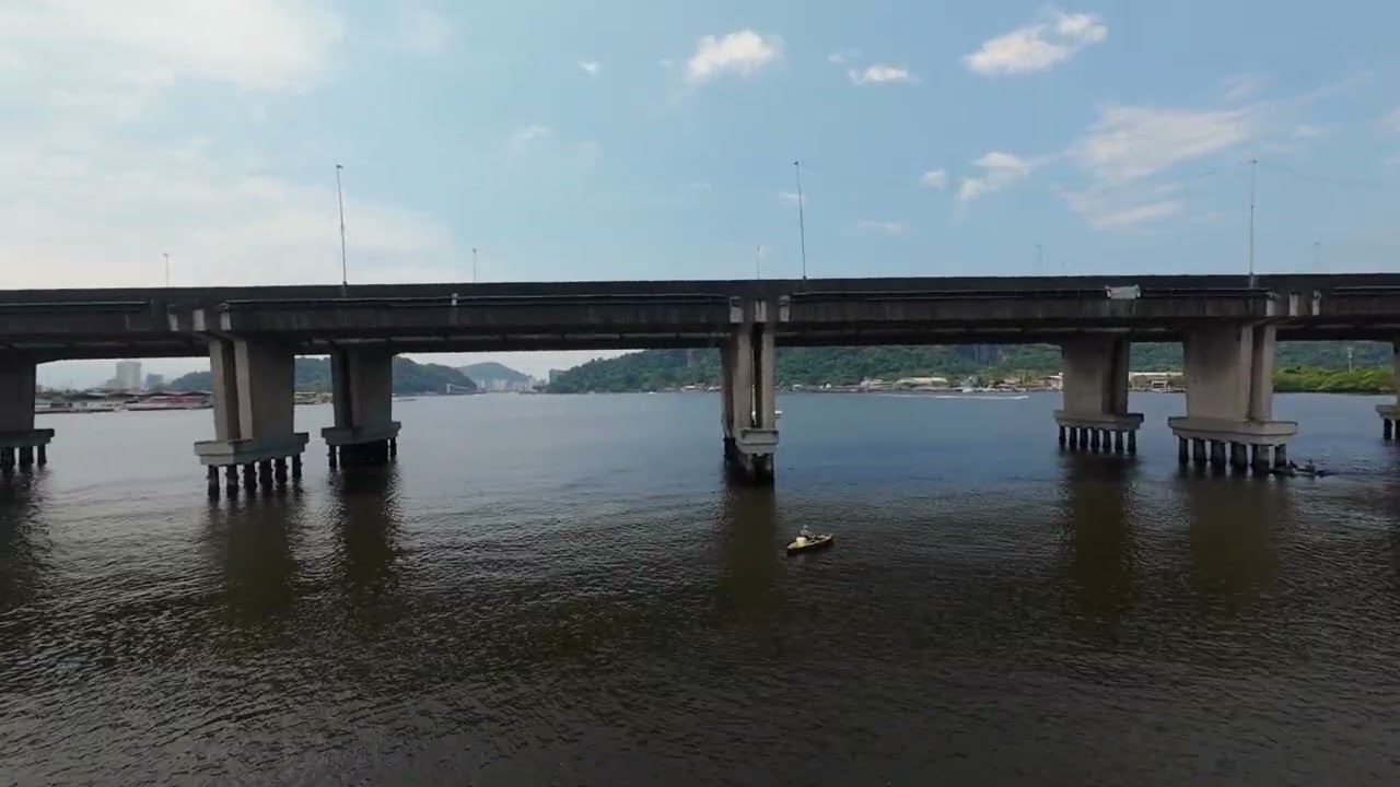 Ponte do Mar Pequeno em São Vicente - São Paulo