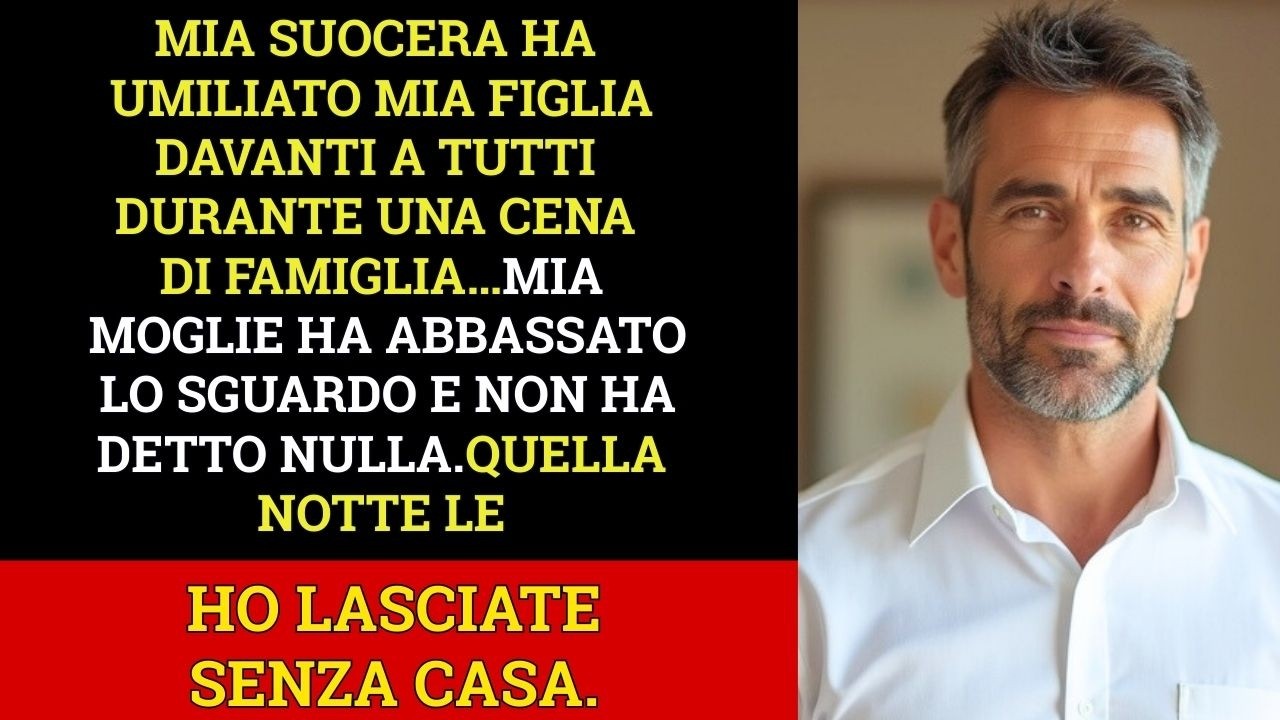 Mia Moglie Lasciò Che Mia Suocera Umiliasse Mia Figlia Davanti A Tutti… Io Aspettai Il Momento
