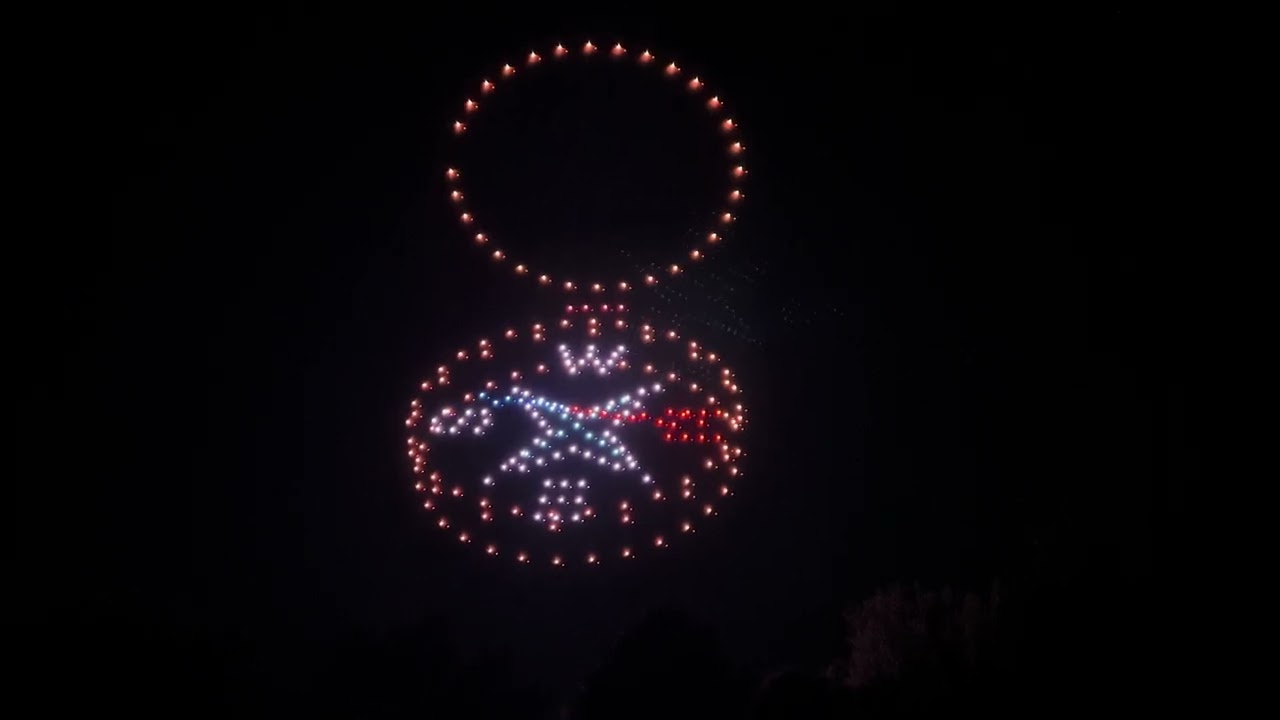 Espectáculo de drones en La Aldehuela de Salamanca