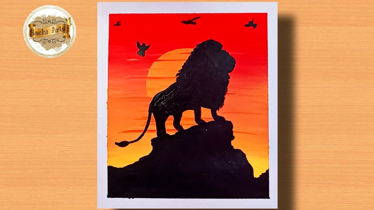 How to Paint African Sunset | AFRICAN SUNSET | step by step Acrylic Painting for beginners