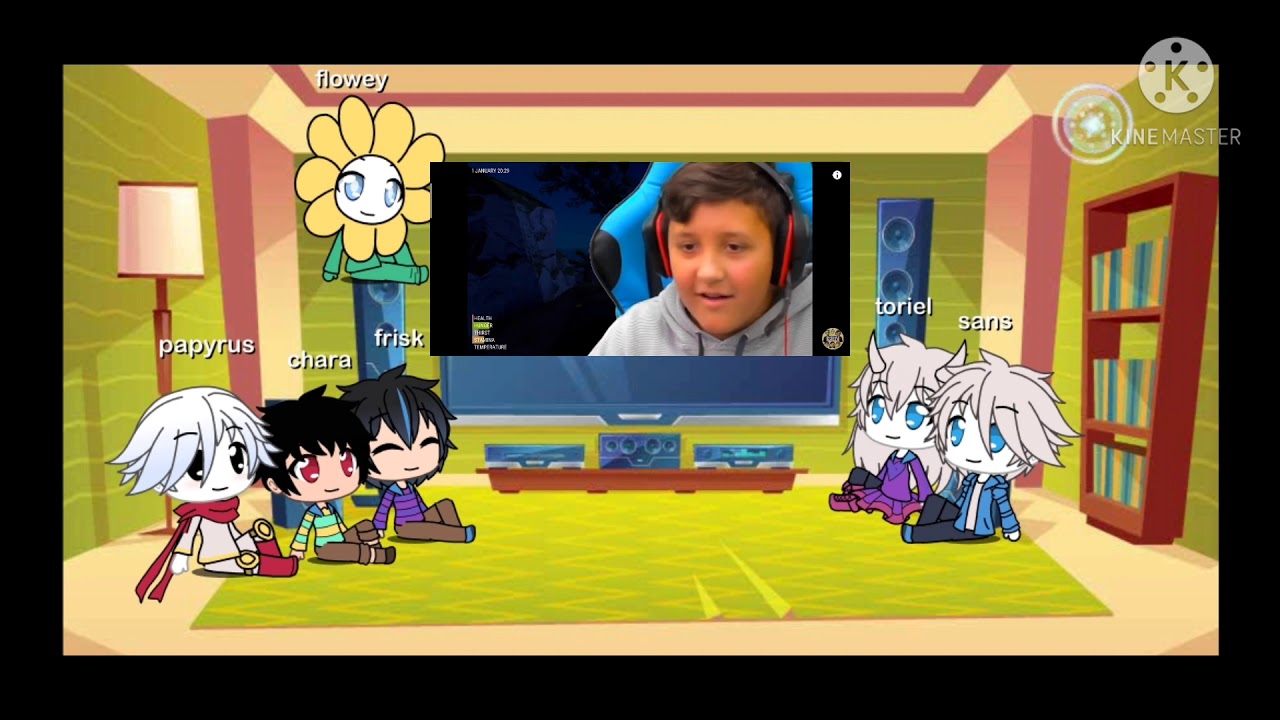 undertale reacts to fgteev hand simulator (part 1)