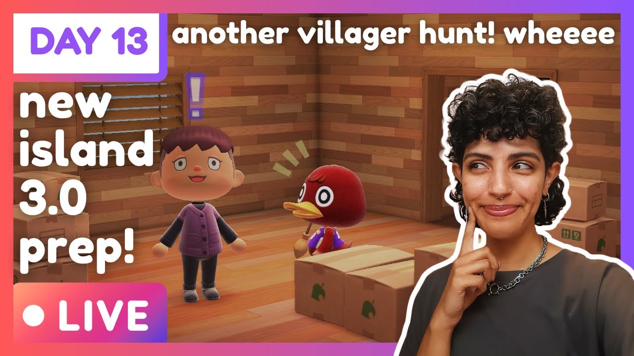 🔴 [DAY 13] ACNH: 3.0 prep from SCRATCH (another day another villager hunt!)