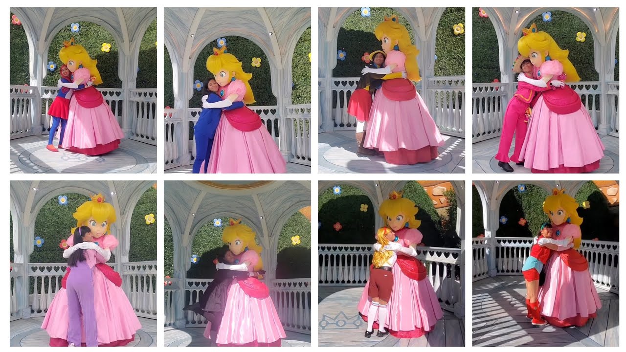 USH hug compilation of Princess Peach's hugs 2023