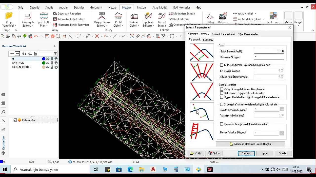 Netcad'de yol projesi uygulama videosu-Tip Kesit Tanımları-Bölüm4