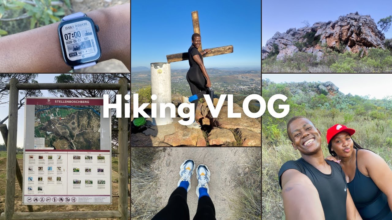 VLOG: Hiking Coetzenburg Mountain Stellenbosch | We spotted a billionaires residence | #roadto5k 